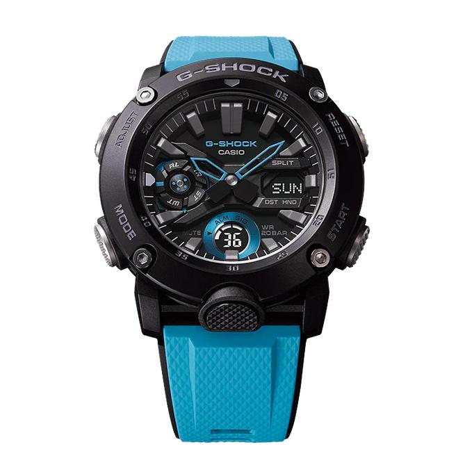 CASIO / クォーツ腕時計/デジタル/ラバー/ブラック/ブルー/GA-2000-1A2JF G-SHOCK Gショック ジーショック GA-2000 シリーズ カシオ CASIO