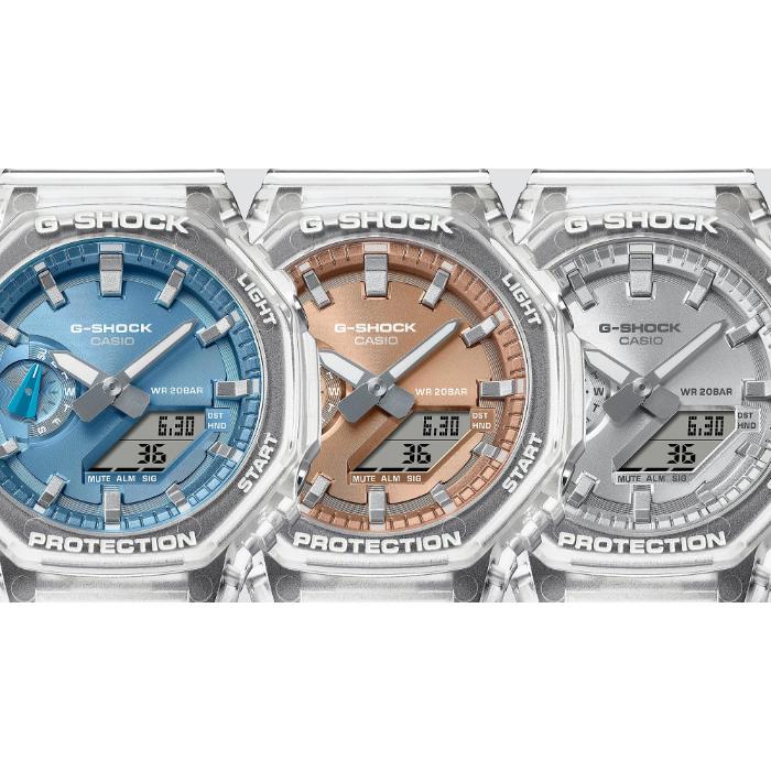 G-SHOCK Gショック ジーショック 2100 カシオ CASIO アナデジ 腕時計 クリア スカイブルー スケルトン GA-2100BM-7A2の画像