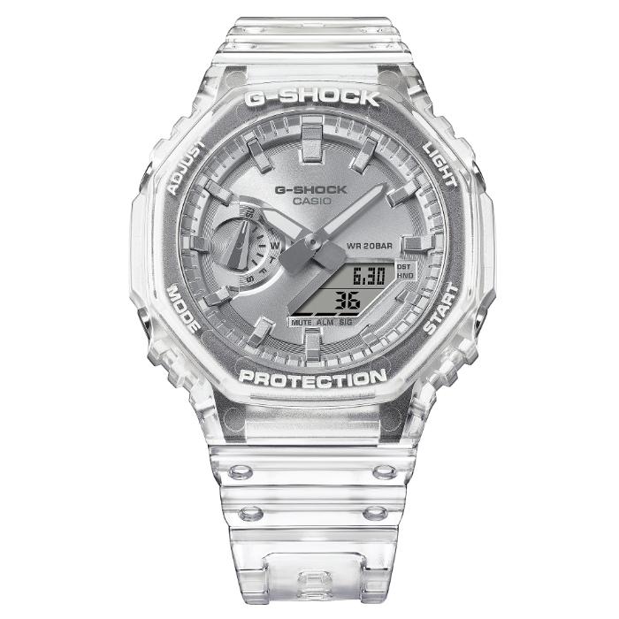 G-SHOCK Gショック ジーショック 2100 カシオ CASIO アナデジ 腕時計 クリア シルバー スケルトン GA-2100BM-7A8の画像
