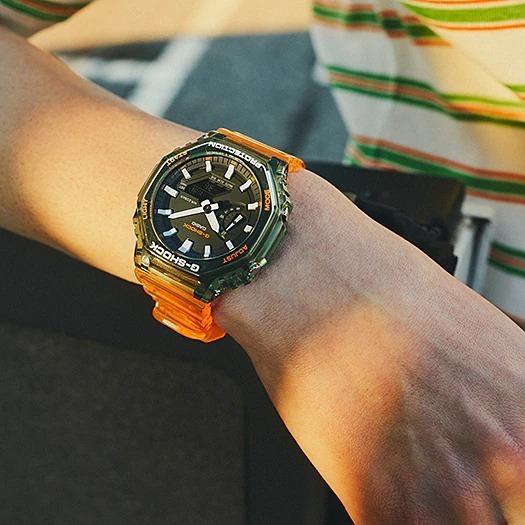 G-SHOCK GA-2100-4A4 オレンジ G-SHOCK CASIO カシオ ジーショック Gショック腕時計 メンズ