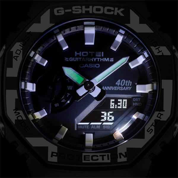 ［新品/未使用］布袋寅泰 40周年 カシオーク G-SHOCK Gショック 限定コラボ カシオ CASIO 腕時計 ギタリズム柄 GA-2100HT-1AJR 国内正規モデル｜inst｜09