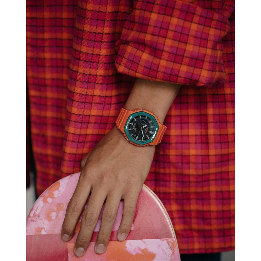 G-SHOCK デジタル腕時計 グリーン オレンジ2個セット G-SHOCK Gショック ジーショック WEB限定カラー カシオ CASIO アナデジ