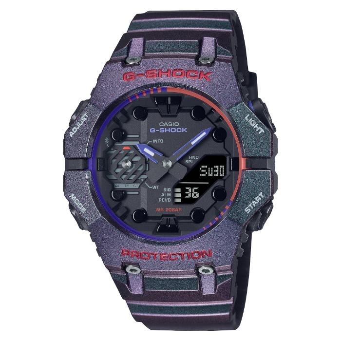 CASIO カシオ G-SHOCK GA-B001AH-6A　パープル　美品 G-SHOCK Gショック Aim High エイム ハイ スマートフォンリンク カシオ
