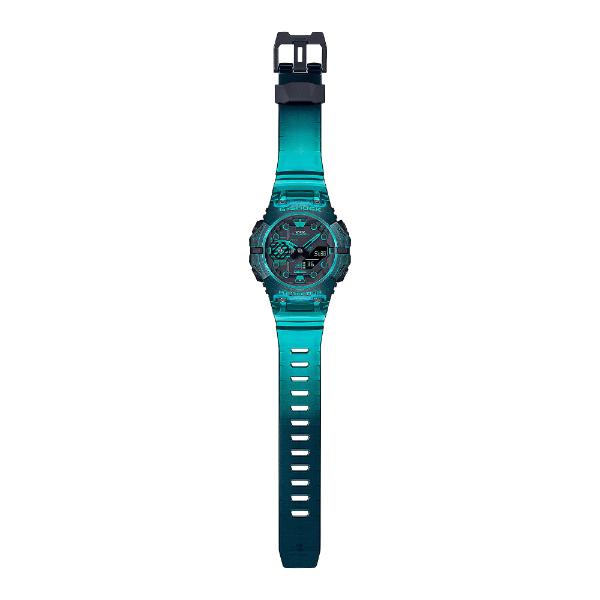 【美品】CASIO G-SHOCK GA-B001G-2AJF スケルトンブルー G-SHOCK Gショック スマートフォンリンク カシオ CASIO アナデジ