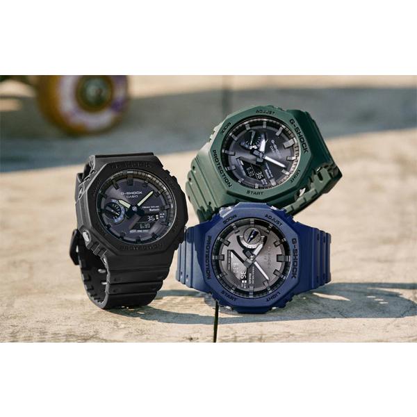 カシオーク 限定 ソーラー G-SHOCK Gショック スマートフォンリンク カシオ CASIO アナデジ 腕時計 オールブラック GA-B2100-1A1 逆輸入海外モデル｜inst｜10