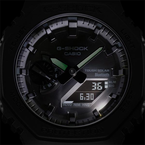 カシオーク G-SHOCK Gショック スマートフォンリンク カシオ CASIO ソーラー アナデジ 腕時計 オールブラック GA-B2100-1A1JF 国内正規モデル｜inst｜08