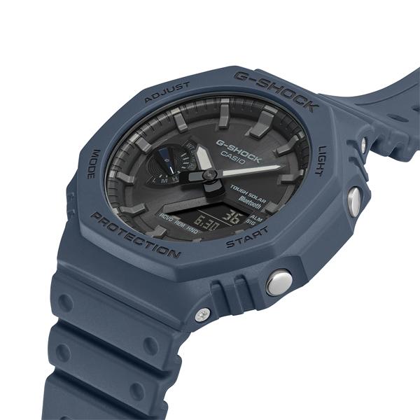 ［予約商品5/1日前後入荷予定］カシオーク 限定 ソーラー G-SHOCK Gショック スマートフォンリンク カシオ アナデジ 腕時計 ブルー ネイビー GA-B2100-2A｜inst｜05