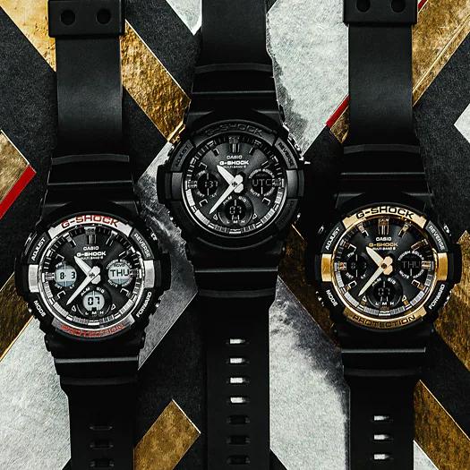美品箱付 G-SHOCK GAW-100B タフソーラー アナデジ アルミベゼル 箱付美品】CASIO G-SHOCK GAW-100B タフソーラー デジアナ