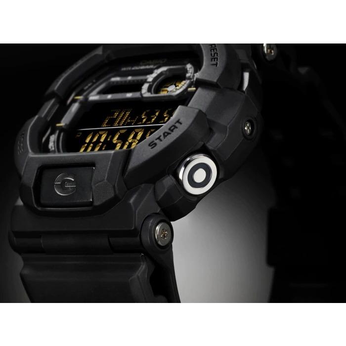 G-SHOCK Gショック ジーショック GD-350 カシオ CASIO デジタル 腕時計  オールブラック イエロー GD-350-1B 逆輸入海外モデルの画像