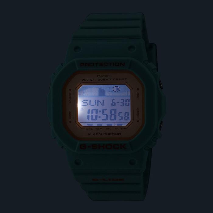 G-SHOCK Gショック G-LIDE Gライド Sシリーズ ミドルサイズ カシオ CASIO デジタル 腕時計 ブルー ペールブルー ノスタルジック GLX-S5600-3JF 国内正規モデル｜inst｜05