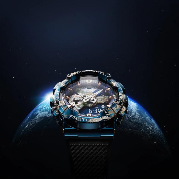 【極美品】 CASIO G-SHOCK GM-110EARTH カシオ　アース GM110EARTH-1 | G-SHOCK G-STEEL Blue, Light blue | CASIO