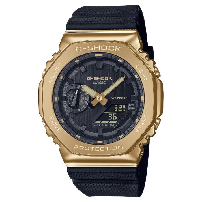 【美品・箱付】g-shock GM-2100G カシオーク ゴールド アナデジ G-SHOCK カシオーク Gショック カシオ CASIO アナデジ 腕時計