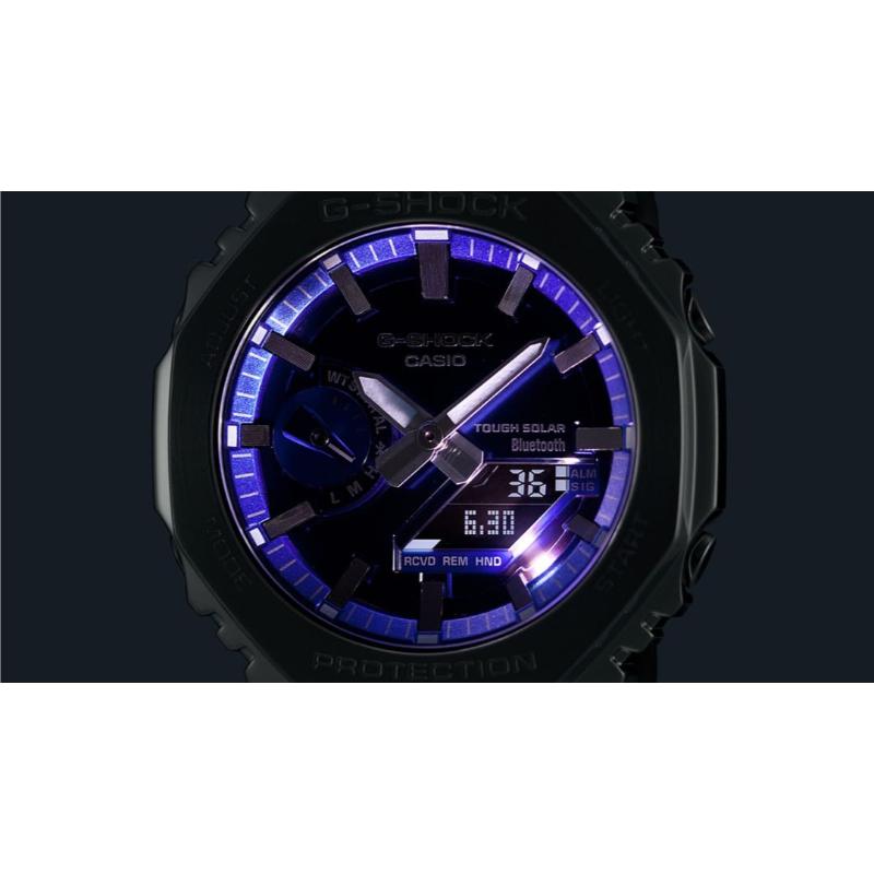 G-SHOCK Gショック フルメタルシリーズ スマートフォンリンク カシオ CASIO ソーラー アナデジ 腕時計 シルバー GM-B2100AD-2A 逆輸入海外モデルの画像