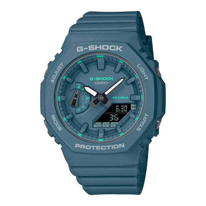美品 G-SHOCK デジタル腕時計 GMA-S2100GA-3AJF グリーン G-SHOCK Gショック ジーショック Sシリーズ カシオ CASIO アナデジ