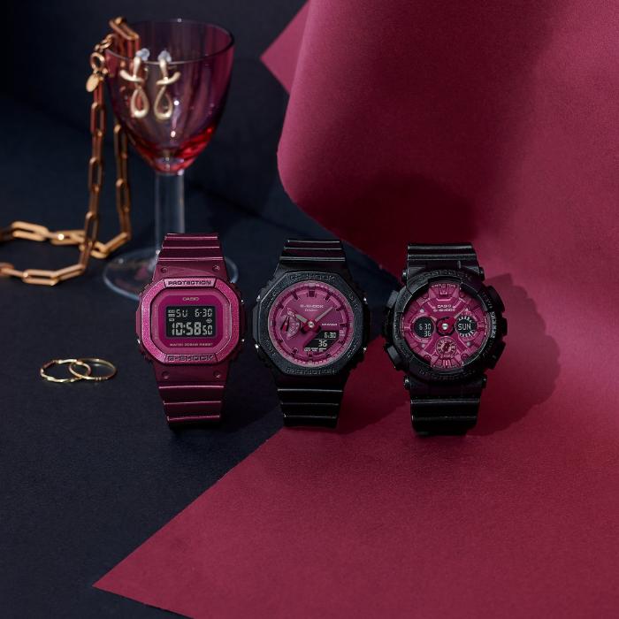 カシオーク G-SHOCK Gショック Sシリーズ ミドルサイズ Black＆Red WEB 