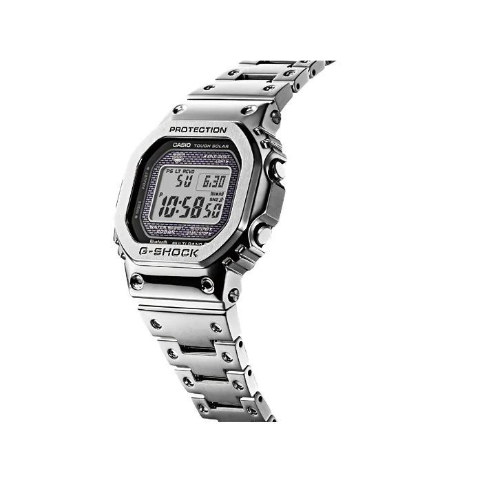 G-SHOCK Gショック 限定 カシオ CASIO スマートフォンリンク 電波 ソーラー デジタル 腕時計 シルバー フルメタル GMW-B5000D-1JF 国内正規モデル｜inst｜04