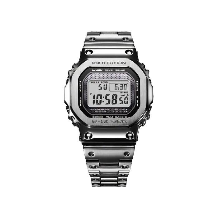 G-SHOCK Gショック 限定 カシオ CASIO スマートフォンリンク 電波 ソーラー デジタル 腕時計 シルバー フルメタル GMW-B5000D-1JF 国内正規モデル｜inst｜06