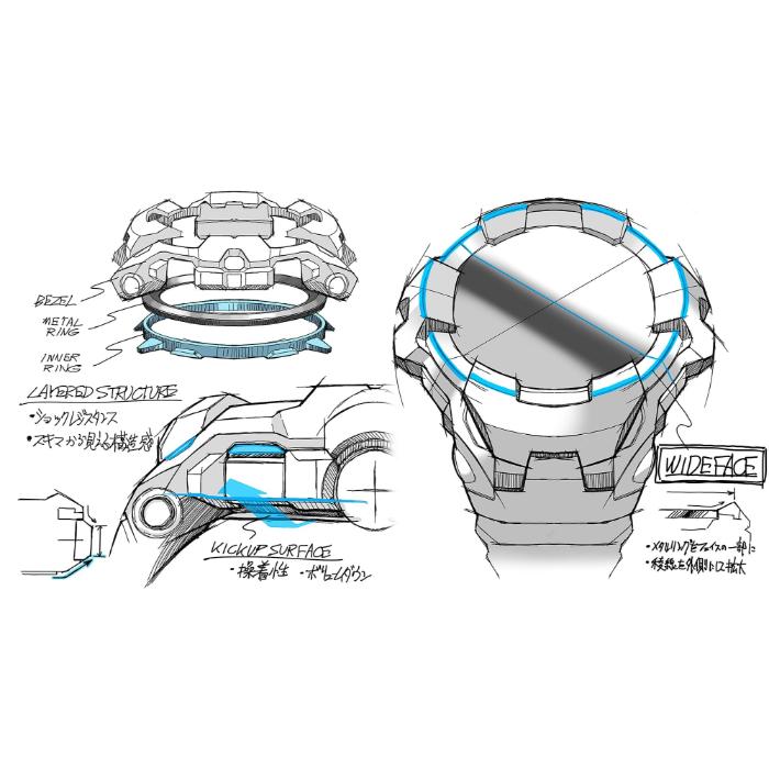 G-SHOCK Gショック マスターオブG グラビティマスター スマートフォンリンク カシオ CASIO ソーラー アナログ 腕時計 グレー GR-B300-8A2 逆輸入海外モデルの画像
