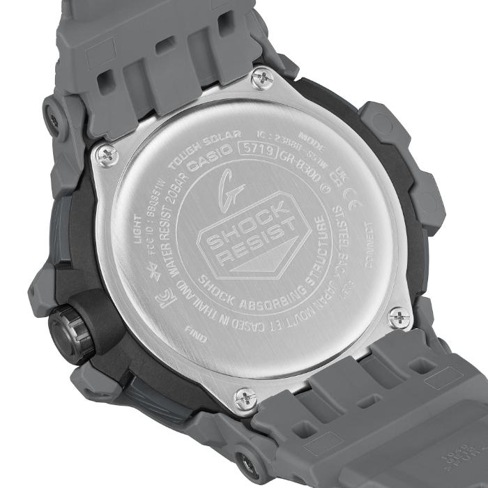 G-SHOCK Gショック マスターオブG グラビティマスター スマートフォンリンク カシオ CASIO ソーラー アナログ 腕時計 グレー GR-B300-8A2 逆輸入海外モデルの画像