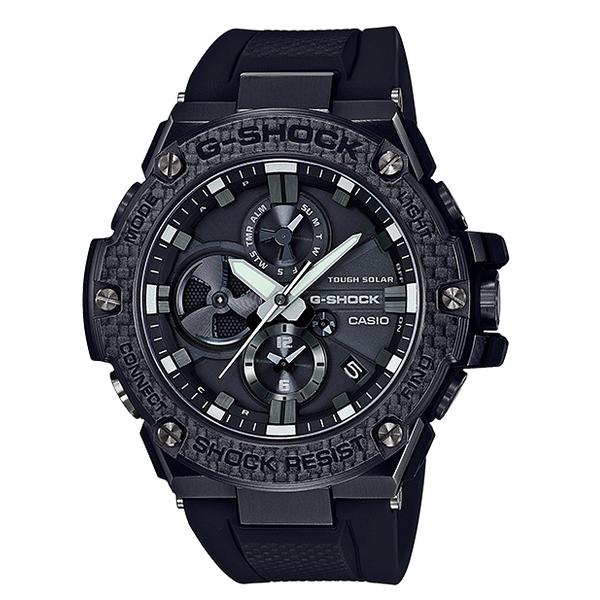 【美品】  G-SHOCK / ジーショック | GST-B100X-1AJF G-STEEL Bluetooth タフソーラー モバイルリンク 腕時計 | ブラック | メンズ G-STEEL G-SHOCK Gショック Gスチール Gスティール カシオ CASIO