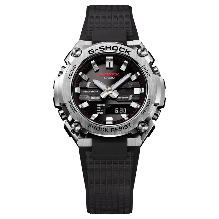 CASIO G-SHOCK GST アナデジ腕時計 ブラック×シルバー G-STEEL G-SHOCK Gショック Gスチール スマートフォンリンク カシオ