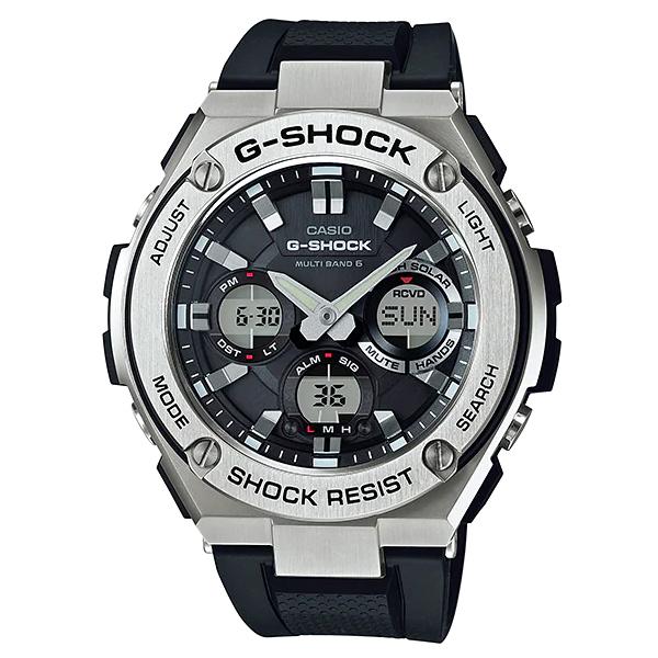 CASIO G-SHOCK GST アナデジ腕時計 ブラック×シルバー G-STEEL G-SHOCK Gショック ジーショック Gスチール カシオ CASIO 電波