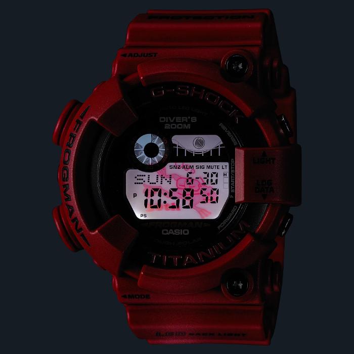 G-SHOCK Gショック フロッグマン 30周年 限定モデル FROGMAN カシオ CASIO ソーラー デジタル 腕時計 レッド ブラック 赤 GW-8230NT-4 逆輸入海外モデル｜inst｜04