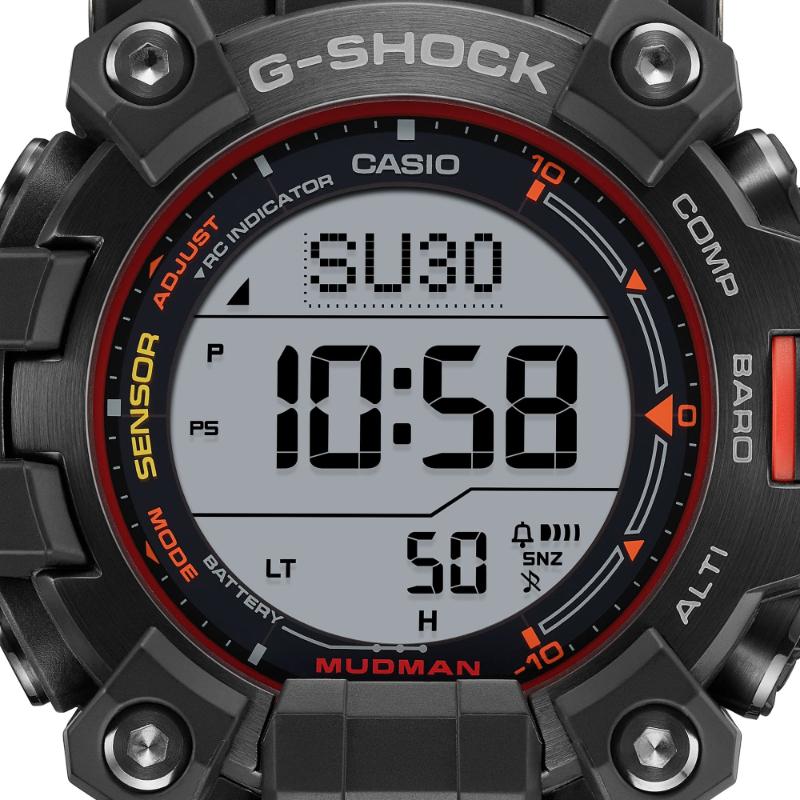 ベ*！様 G-SHOCK Mudman ブラックデジタル腕時計 MASTER OF GーLAND G-SHOCK Gショック マスターオブG MUDMAN