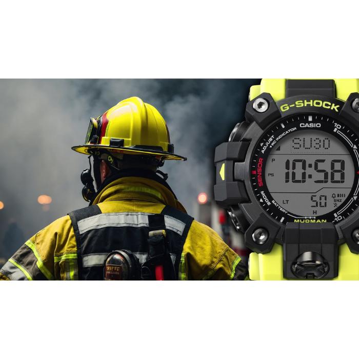 G-SHOCK Gショック マスターオブG 限定 マッドマン カシオ ソーラー電波 デジタル 腕時計 イエロー GW-9500MRY-1A9の画像