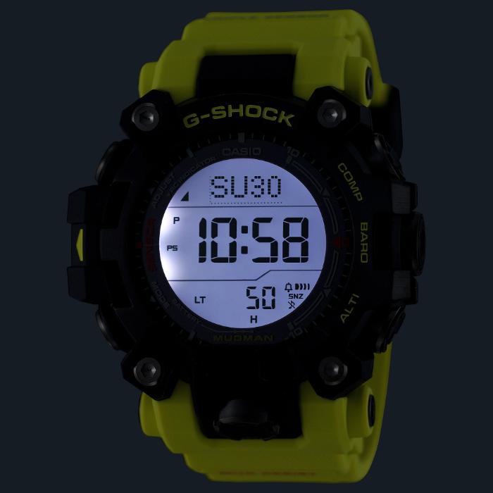 G-SHOCK Gショック マスターオブG 限定 マッドマン カシオ ソーラー電波 デジタル 腕時計 イエロー GW-9500MRY-1A9の画像