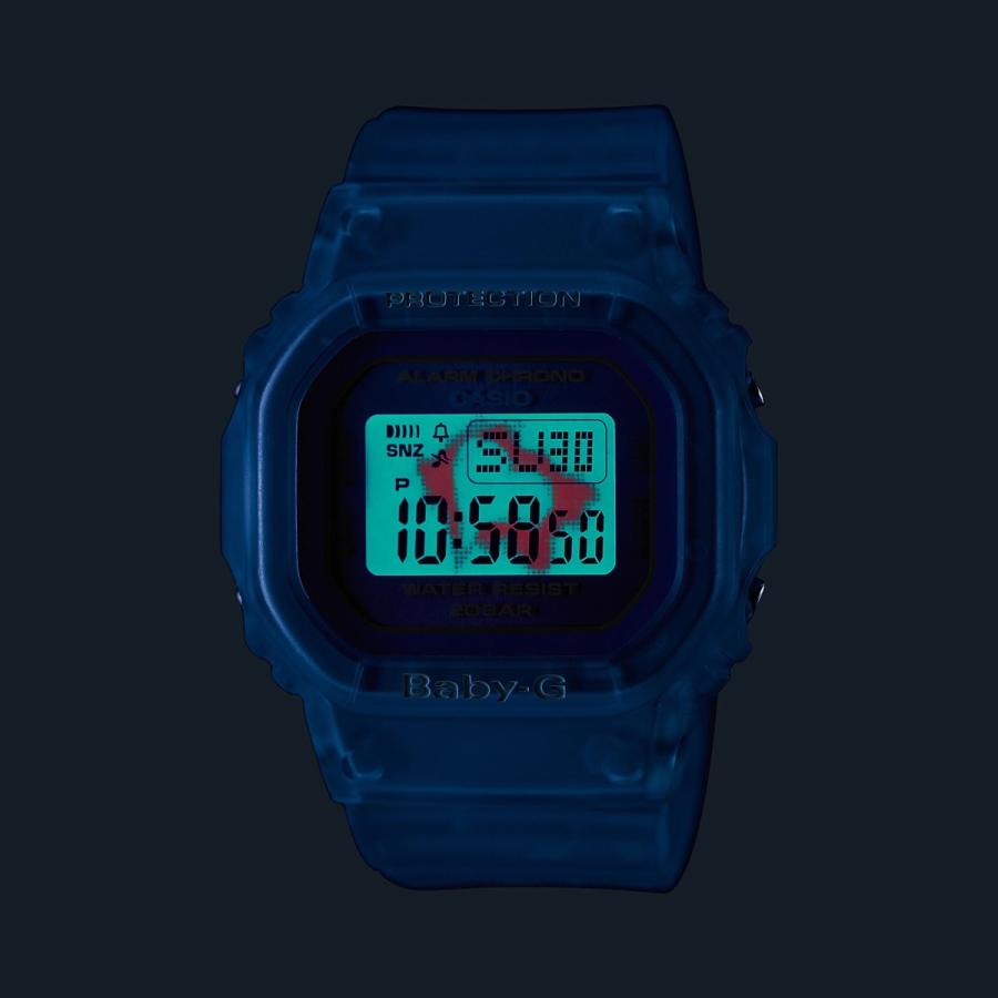 ラバコレ ラバーズコレクション 2021 サマー限定モデル ペア G-SHOCK BABY-G カシオ CASIO デジタル 腕時計 ブルー スケルトン 限定 SLV-21B-2 逆輸入海外モデル｜inst｜08