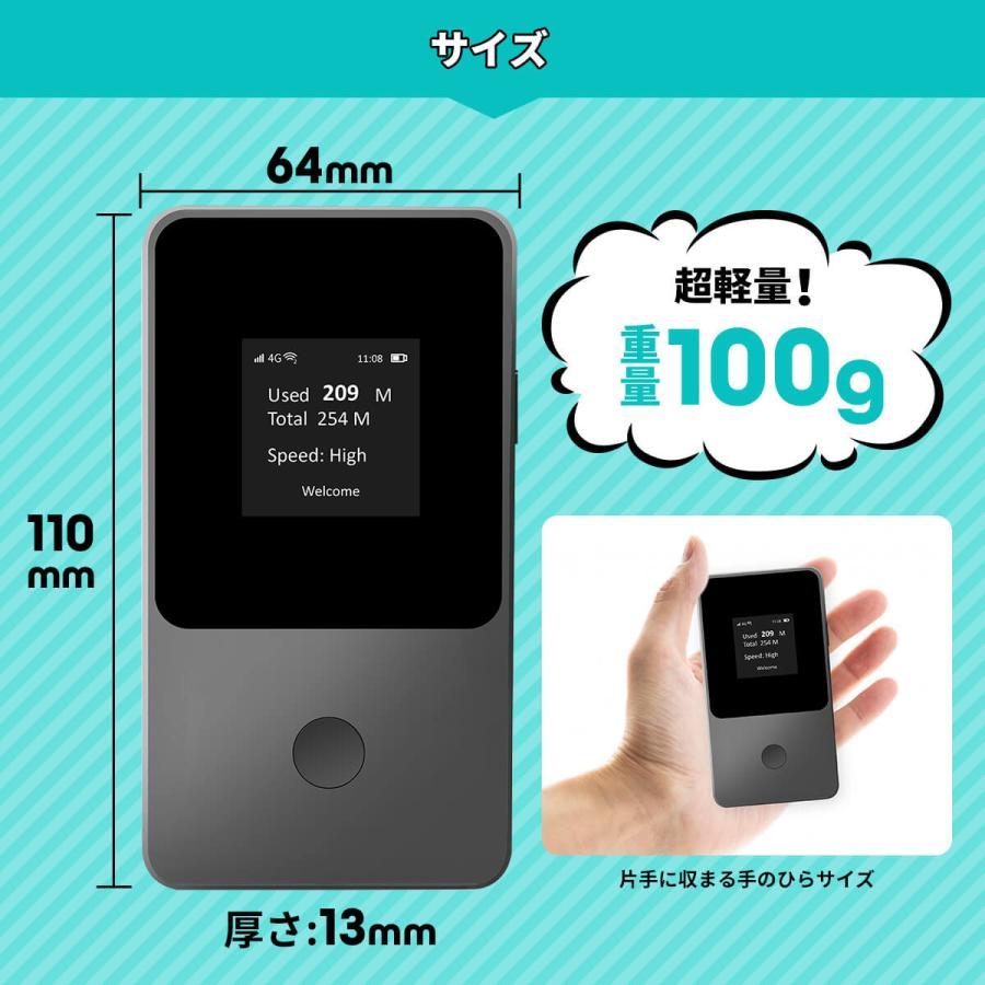 インスタントWi-Fi 5GB 1年間 データ通信 ポケットWiFi モバイル 