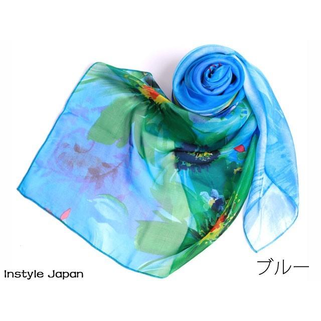 Instyle Japan スカーフ レディース ストール シルク100% 絹 肌に