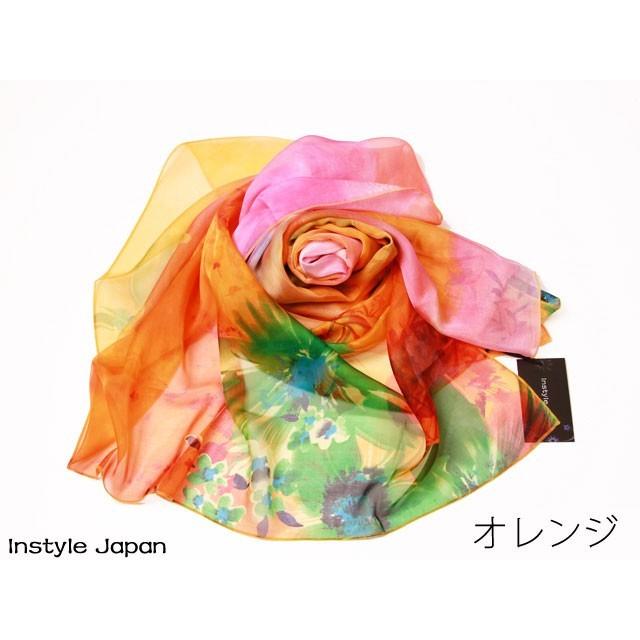 フローラ プリント シルクツイル スカーフ ・マルチカラー | GUCCI公式