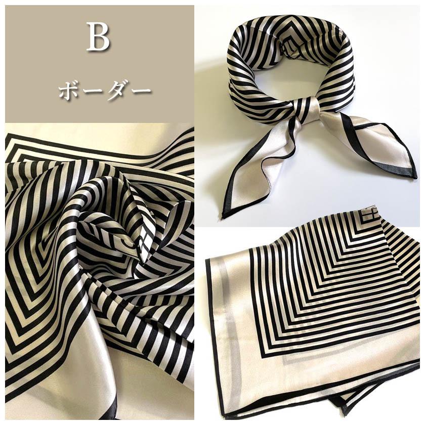 Instyle Japan シルク100% 高級サテンスカーフ 52×52cm 正方形 Instyle Japan シルク100% 高級サテンスカーフ 52×52cm 正方形