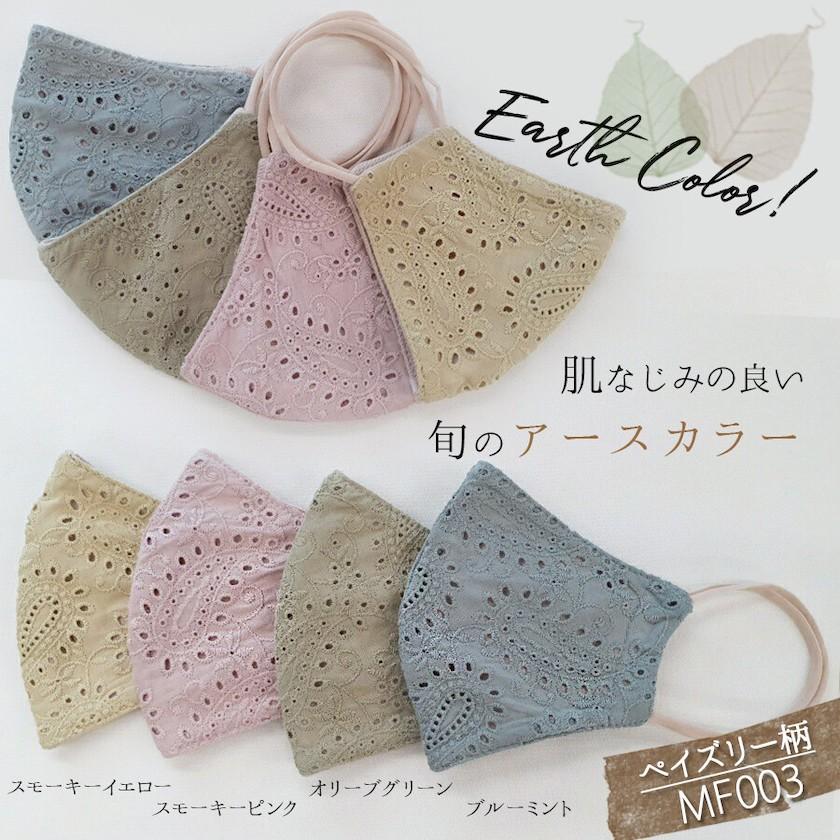 Instyle Japan マスク アースカラー マスクケース付き 立体マスク 抗菌  