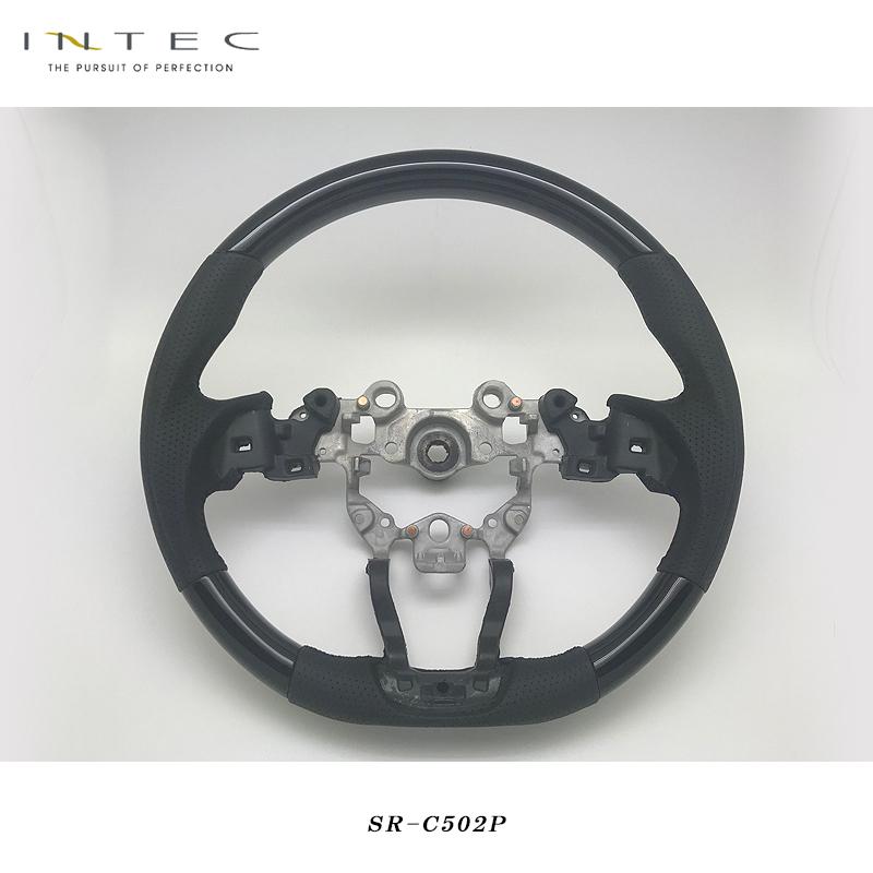 送料無料 INTEC KF系 CX-5 純正交換 ステアリング ピアノブラック SR