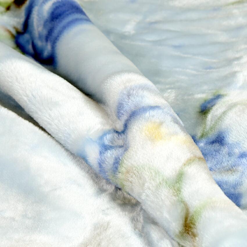 西川毛布衿付2枚合せあったか毛布 フローレン シングルサイズ 送料無料