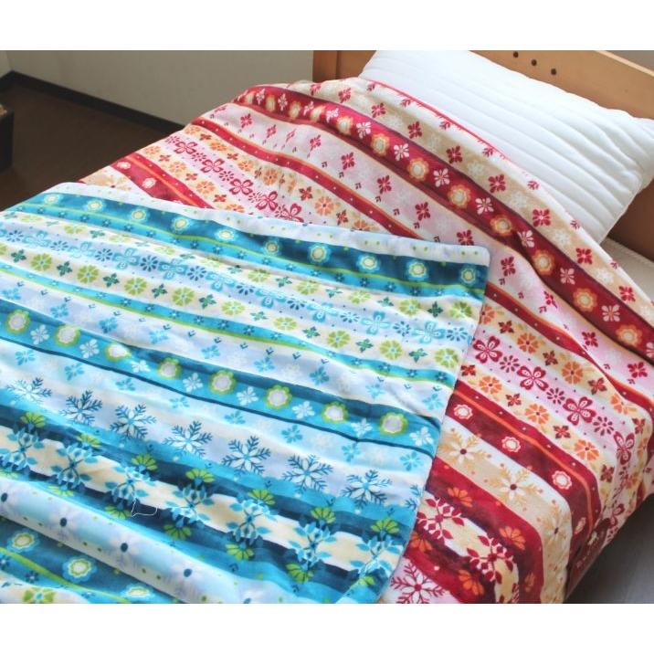 京都西川ふんわりやわらかわた入り毛布 ぬくもりの森 シングルサイズ