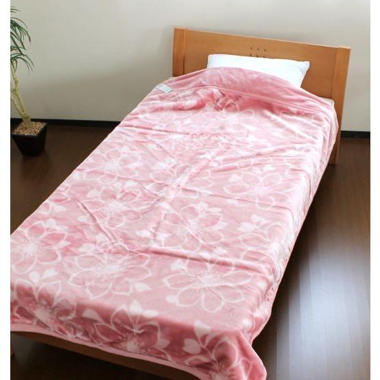 東京西川衿付き2枚合わせマイヤー毛布140×200cm シングルサイズ 送料