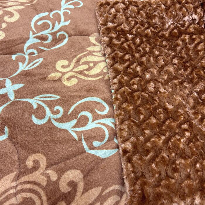 西川（nishikawa） 毛布 抗菌わた入り 衿付2枚合せ（ダブルサイズ専用