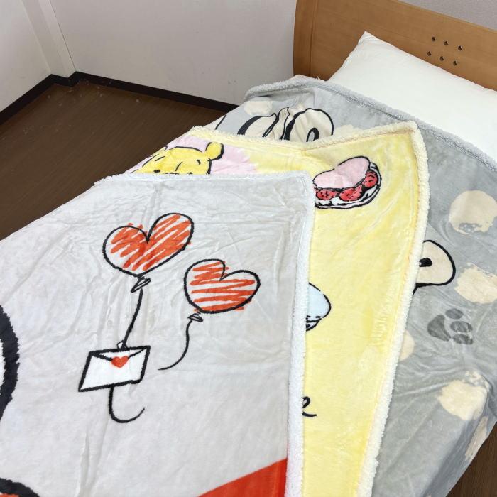 Disney（ディズニー） フランネル毛布 裏シープボア シングル 6柄（I