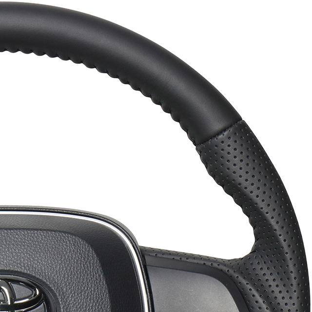 ★s★トヨタ RAV4 50系 純正レザーステアリング REAL-レアル 純正交換ステアリング RAV4 (50系) 年式：H31(2019).4
