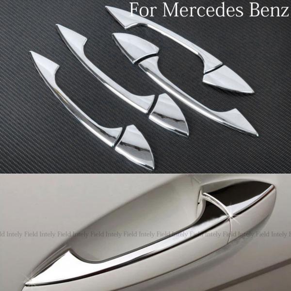メルセデスベンツ Mercedes-Benz Aクラス/W176 CLAクラス/C117 高級ドアハンドルカバー メッキ1台分 ...