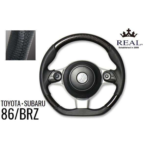 REAL ステアリング GR86 (ZN8) GR-BKC-BK 新品 未開封 REAL-レアル 純正交換ステアリングトヨタ GR86 (ZN8) R3(2021).10