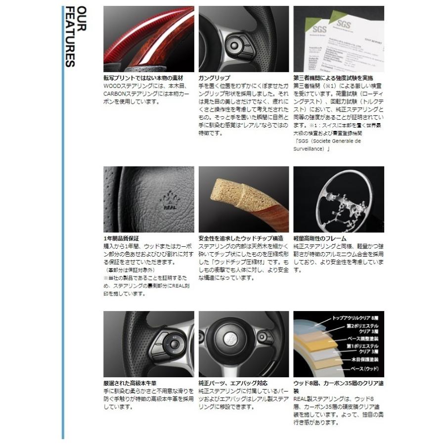 REAL ステアリング GR86 (ZN8) GR-BKC-BK 新品 未開封 REAL（レアル） REAL STEERING オリジナルシリーズ トヨタ GR86 ZN8用