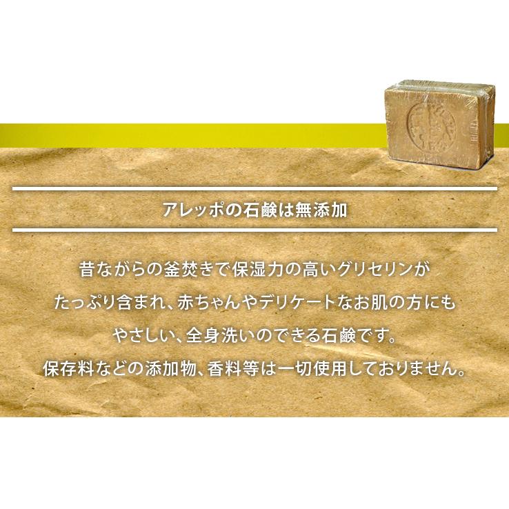 アレッポの石鹸 ノーマル 標準重量200g ×6個セット : インター