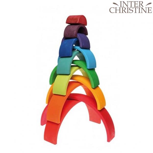 グリムス アーチレインボー 虹色トンネル ラージ(大) [SH10670]積木