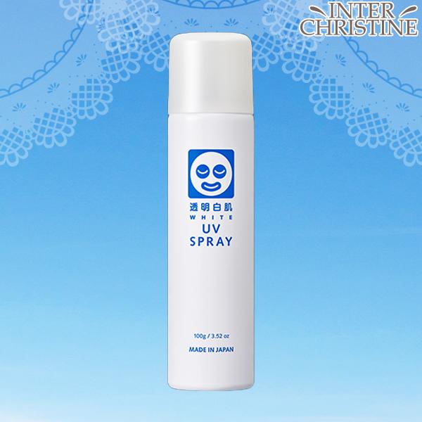 【新品・未使用】透明白肌 ホワイトUVスプレー  100g 3本セット 新品・未使用】透明白肌 ホワイトUVスプレー 100g 3本セット