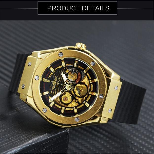 腕時計 メンズ ブランド ブラック ゴールド 送料無料 おしゃれ T-WINNER 自動巻き腕時計｜inter-gallery-fasao｜05